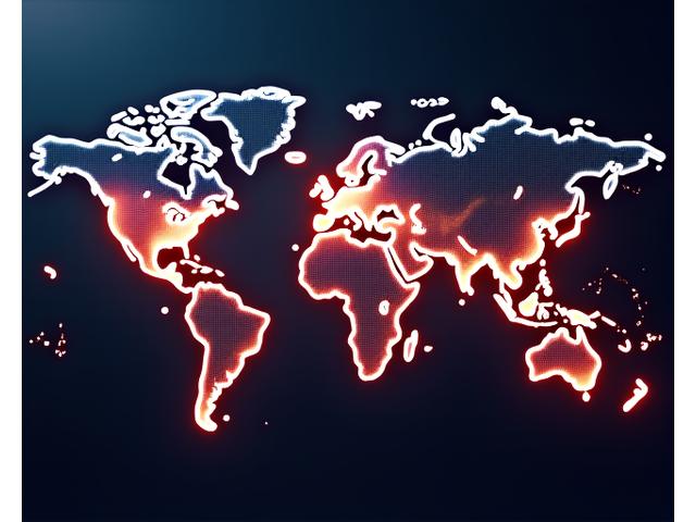 Dünya haritası üzerinde coğrafi olarak dağıtılmış edge sunucularını ve hızlı veri akışını gösteren dijital ağ görseli.