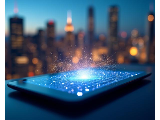 Hedefli reklam gösteren bir tablet ekranı, kullanıcı kazanım stratejilerini temsil ediyor.